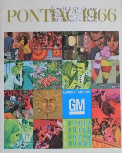 Pontiac Modellprogramm 1966 Automobilprospekt (1019)