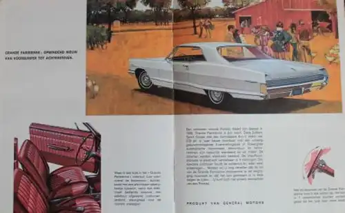 Pontiac Modellprogramm 1966 Automobilprospekt (1019)