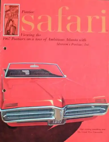 Pontiac Safari Modellprogramm 1967 Automobilprospekt (1023)