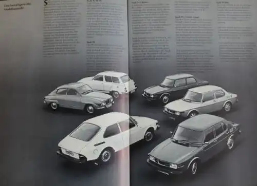 Saab Modellprogramm 1975 Automobilprospekt (1026)