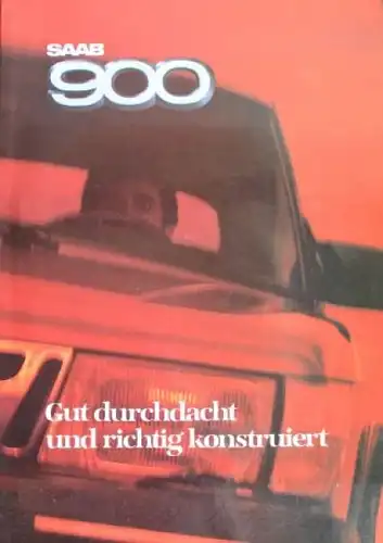 Saab 900 Modellprogramm 1985 Automobilprospekt (1060)