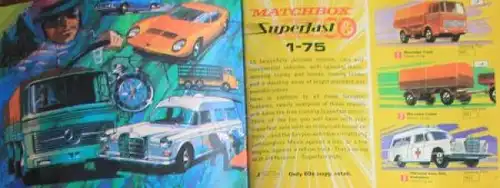 Matchbox "Collectors Catalog USA" 1971 Spielzeugprospekt (1116)