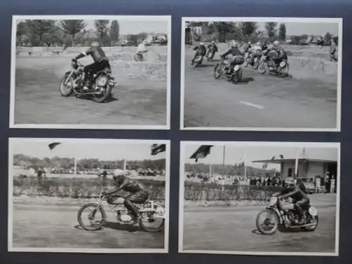 Motorrad-Rennsport 1951 Fotoalbum mit 110 Originalfotos (1117)