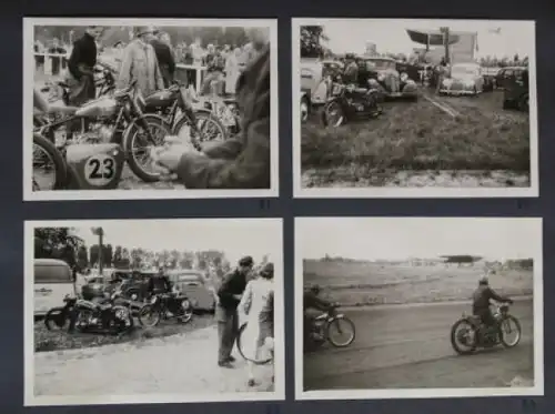 Motorrad-Rennsport 1951 Fotoalbum mit 110 Originalfotos (1117)