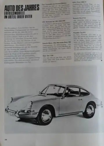 "Motor im Bild" Automobil-Magazin 1966 Porsche 911 (1127)