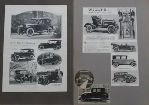 Packard Chrysler Kissel sechs Automobil-Werbeblätter 1925 (1152)