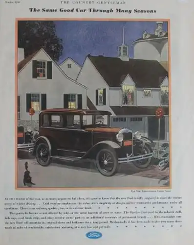 Ford Model A Three-Window Sedan 1930 Werbeanzeige (1158)