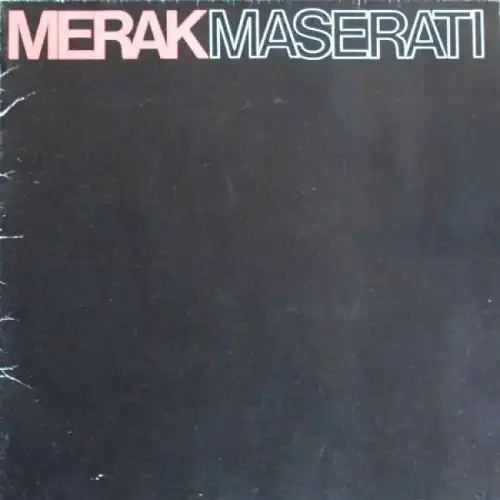 Maserati Merak Modellprogramm 1972 Automobilprospekt (1530)