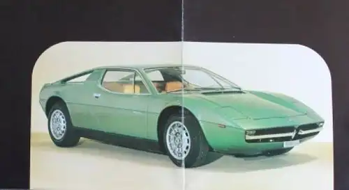 Maserati Merak Modellprogramm 1972 Automobilprospekt (1530)