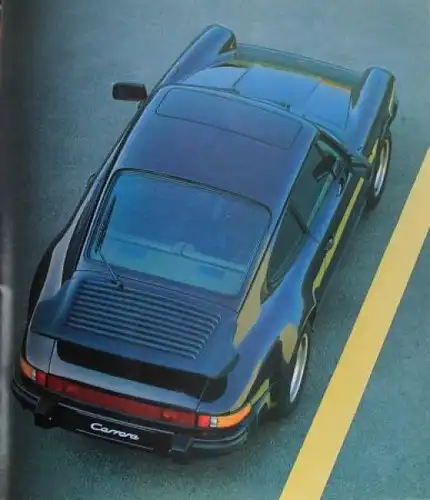 Porsche 911 Carrera Turbo Modellprogramm 1986 Automobilprospekt (1531)