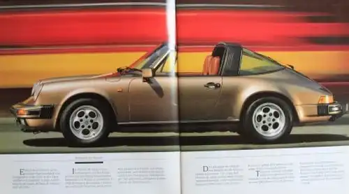 Porsche 911 Carrera Turbo Modellprogramm 1986 Automobilprospekt (1531)