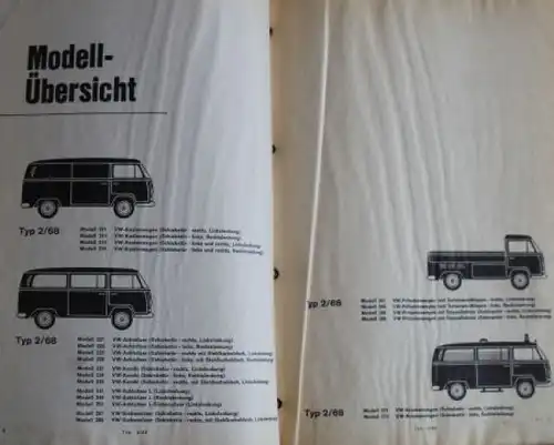 Volkswagen T2 Transporter 1968 Ersatzteilkatalog (1640)