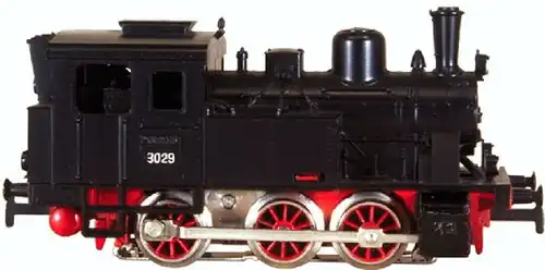 Märklin Tender-Dampflok 3025 mit 2 Waggons 1975 Metallmodell (1844)