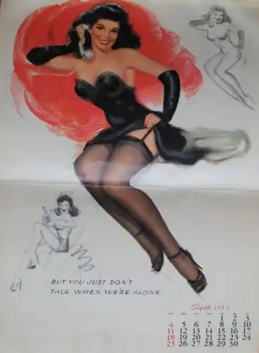 Studio Sketches Pin-up Kalender 1954 Marilyn Monroe (1847)