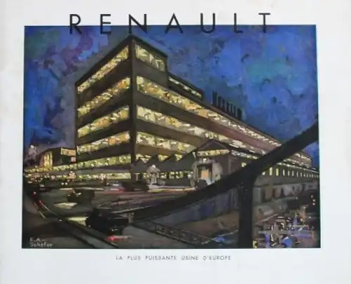 Renault Modellprogramm 1931 "Le plus pussante Usine" Automobilprospekt (7080)