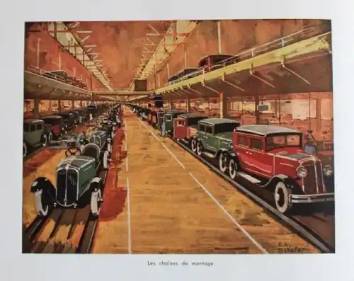 Renault Modellprogramm 1931 "Le plus pussante Usine" Automobilprospekt (7080)