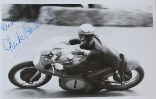 Mike Hailwood Motorrad-Weltmeister 1964 Original-Autogramm (7120)