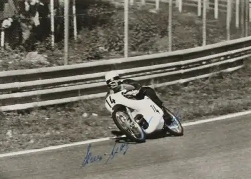 Hans Georg Anscheidt Motorrad-Weltmeister 1967 Original-Autogramm (7122)