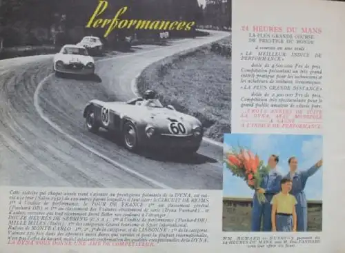 Panhard Dyna Modellprogramm 1953 Automobilprospekt (7313)