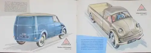 Lloyd Modellprogramm 1953 Automobilprospekt (7316)