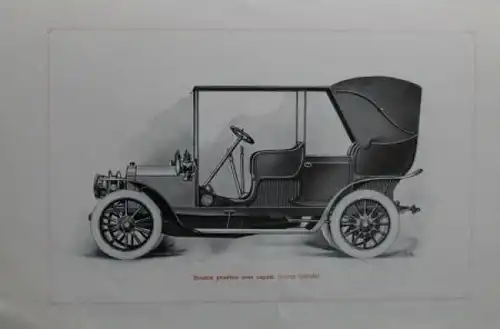 Fabbricia Automobili Standard Modellprogramm 1907 Automobilprospekt (1739)