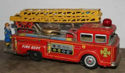 Nomura Feuerwehrauto "Fire Department" 1965 Blechmodell mit Batterieantrieb (9779)