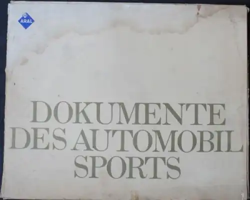 BV Aral 1967 "Dokumente des Automobil Sports" Rennsport-Sammelmappe (9976)