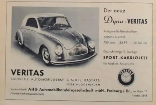 "Das Auto" Automobil-Magazin 1950 (9982)