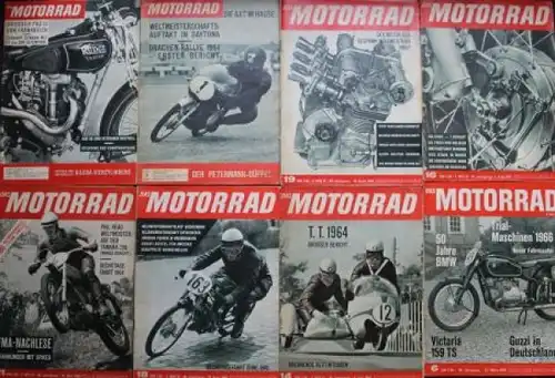 "Das Motorrad" Motorrad-Zeitschrift 1964 acht Ausgaben (9987)