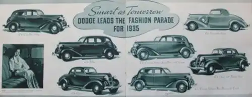 Dodge Modellprogramm 1935 "The new value Dodge"  Automobilprospekt (9991)