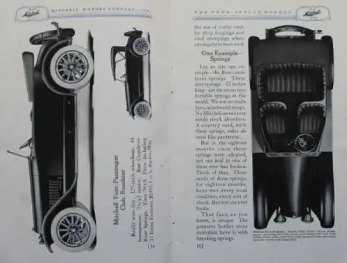 Mitchell Four Seasons Modellprogramm 1919 Automobilprospekt (9993)