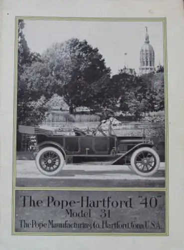 Pope-Hartford 40 Modellprogramm 1913 Automobilprospekt (0012)