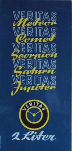 Veritas 2 Liter Modellprogramm 1950 Automobilprospekt (0019)