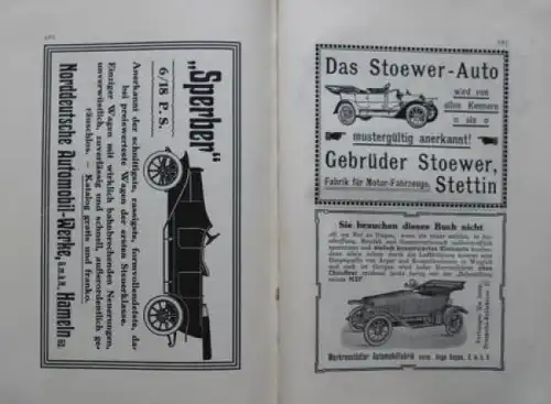 Vogel "Der Motorwagen und seine Behandlung" Fahrzeugtechnik 1912 (8858)