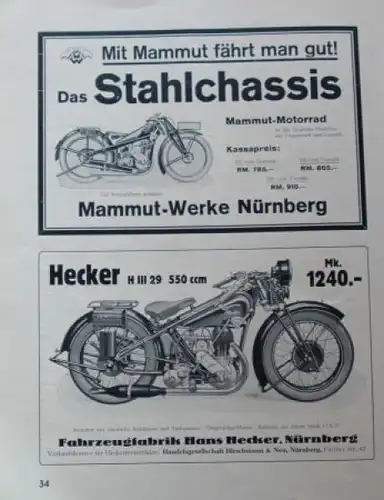 ADAC "25 Jahre Gau Xa Nordbayern" Festschrift 1929 (8872)