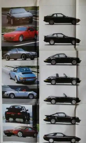 Porsche 959 Etude Gruppe B Modellprogramm 1984 Automobilprospekt (8895)