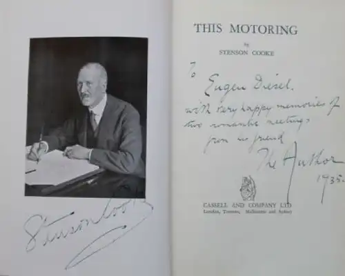 Cook "This Motoring" Automobilclub-Historie 1931 limitierte und signierte Ausgabe (8909)