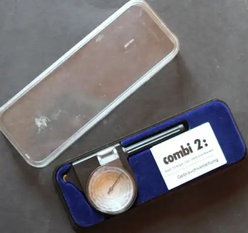 Landkartenmesser 1975 Erso-Indulux Rallye mit Lupe in Originalbox (7011)