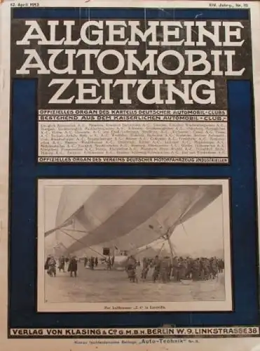 "Allgemeine Automobil-Zeitung" Automobil-Magazin 1913 (7018)