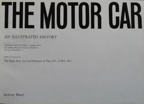 Blond "The Motor Car" Automobil-Historie 1962 (8910)