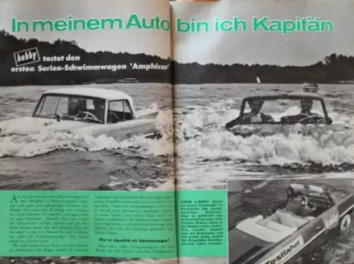 "Hobby - Das Magazin der Technik" 1962 Amphicar Technik-Magazin (0516)