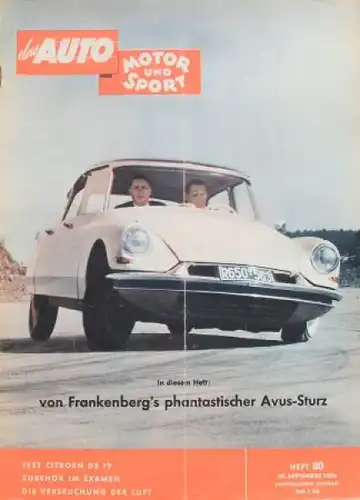 "Das Auto, Motor & Sport" Auto-Magazin 1956 (0534)