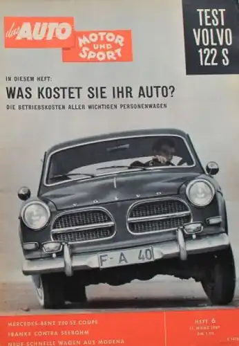 "Das Auto, Motor & Sport" Auto-Magazin 1961 (0579)
