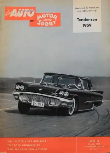 "Das Auto, Motor & Sport" Auto-Magazin 1959 (0580)