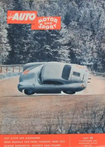 "Das Auto, Motor & Sport" Auto-Magazin 1957 (0596)