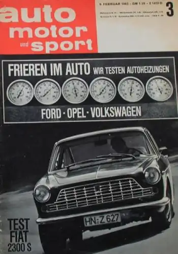 "Auto, Motor & Sport" Auto-Magazin 1963 (0649)