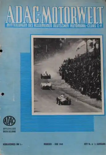 "ADAC Motorwelt" Automobilclub-Zeitschrift 1949 (0691)