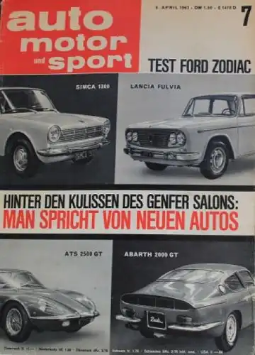 "Auto, Motor & Sport" Auto-Magazin 1963 (0705)