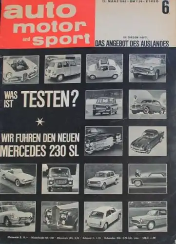 "Auto, Motor & Sport" Auto-Magazin 1963 (0713)