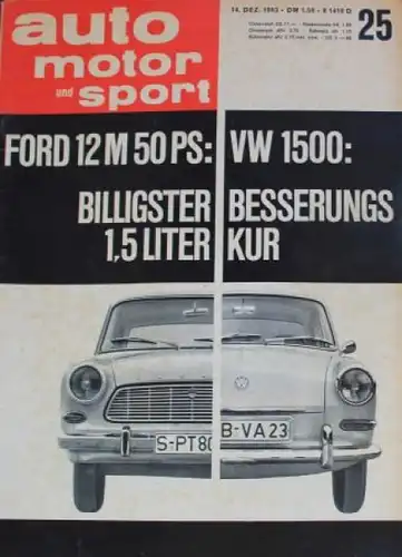 "Auto, Motor & Sport" Auto-Magazin 1963 (0716)